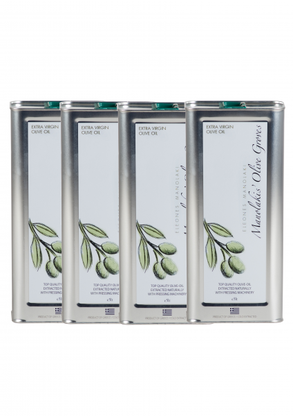 Spar & Vorteilspack Olivenöl Extra Nativ 4 x5 Liter Kanister Spar & Vorteilspack